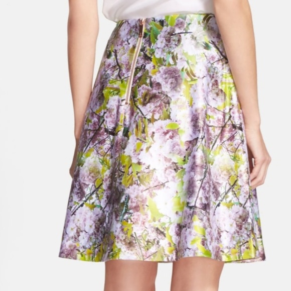 🍒NWOT🍒TED BAKER FLARED SKIRT - Picture 4 of 9